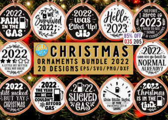 Christmas Ornament 2022 SVG Bundle, Funny Christmas Svg, Christmas 2022 Svg, Ornament Tree Svg, Pandemic ornament, Svg Files for Cricut t shirt vector file