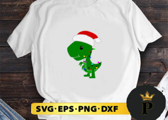 Christmas Tree Dinosaur SVG, Merry Christmas SVG, Xmas SVG PNG DXF EPS