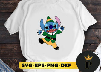 Christmas stitch elf SVG, Merry Christmas SVG, Xmas SVG PNG DXF EPS