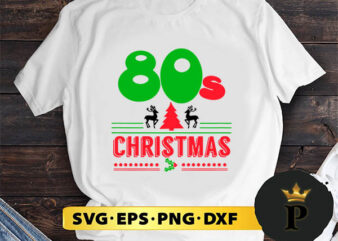 Cool Retro Ugly 80S Christmas Party SVG, Merry Christmas SVG, Xmas SVG PNG DXF EPS