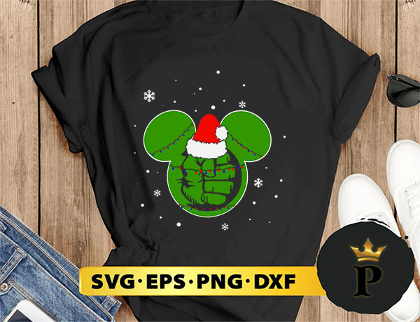 Cute Hulk Green Merry Christmas SVG, Merry Christmas SVG, Xmas SVG PNG DXF EPS