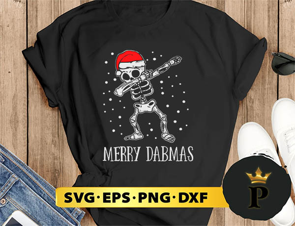 Dabbing Skeleton Christmas SVG, Merry Christmas SVG, Xmas SVG PNG DXF EPS