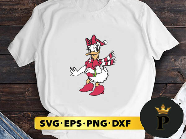 Daisy duck christmas svg, merry christmas svg, xmas svg png dxf eps t shirt vector illustration