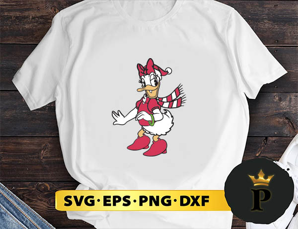 Daisy Duck Christmas SVG, Merry Christmas SVG, Xmas SVG PNG DXF EPS