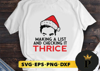 David Rose Making A List And Checking It Thrice Christmas SVG, Merry Christmas SVG, Xmas SVG PNG DXF EPS t shirt vector illustration