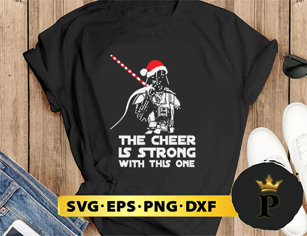 Dead Vader Santa  Hat The Cheer Is Strong With This One Christmas SVG, Merry Christmas SVG, Xmas SVG PNG DXF EPS