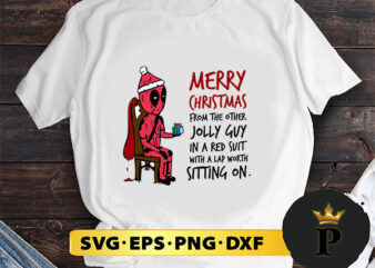 Deadpool Merry Christmas SVG, Merry Christmas SVG, Xmas SVG PNG DXF EPS t shirt vector illustration