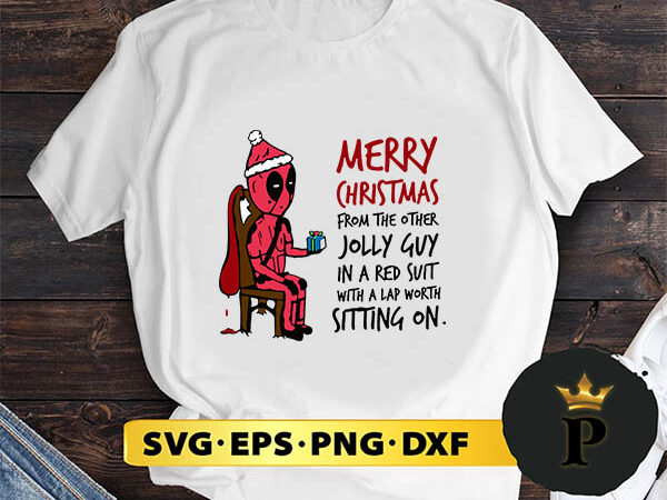 Deadpool merry christmas svg, merry christmas svg, xmas svg png dxf eps t shirt vector illustration