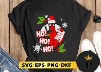 Deadpoool Ho Ho Ho Christmas SVG, Merry Christmas SVG, Xmas SVG PNG DXF EPS