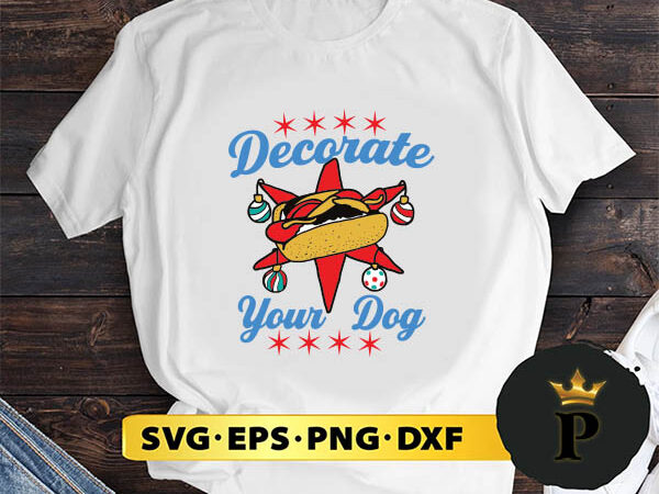 Decorate your dog hot dog mery christmas svg, merry christmas svg, xmas svg png dxf eps t shirt vector illustration