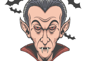 Dracula t shirt vector illustration