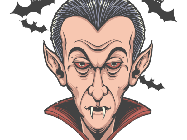 Dracula t shirt vector illustration