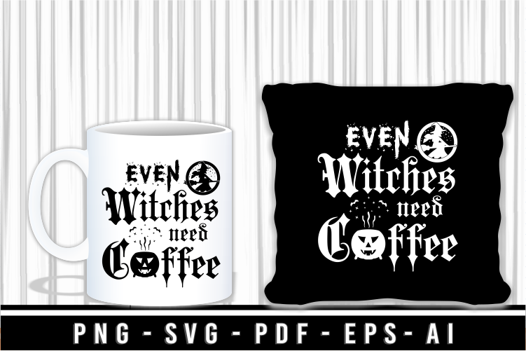 Halloween Coffee T shirt Design Bundle, Halloween Coffee Mug SVG Bundle, Funny Halloween Shirt SVG Designs