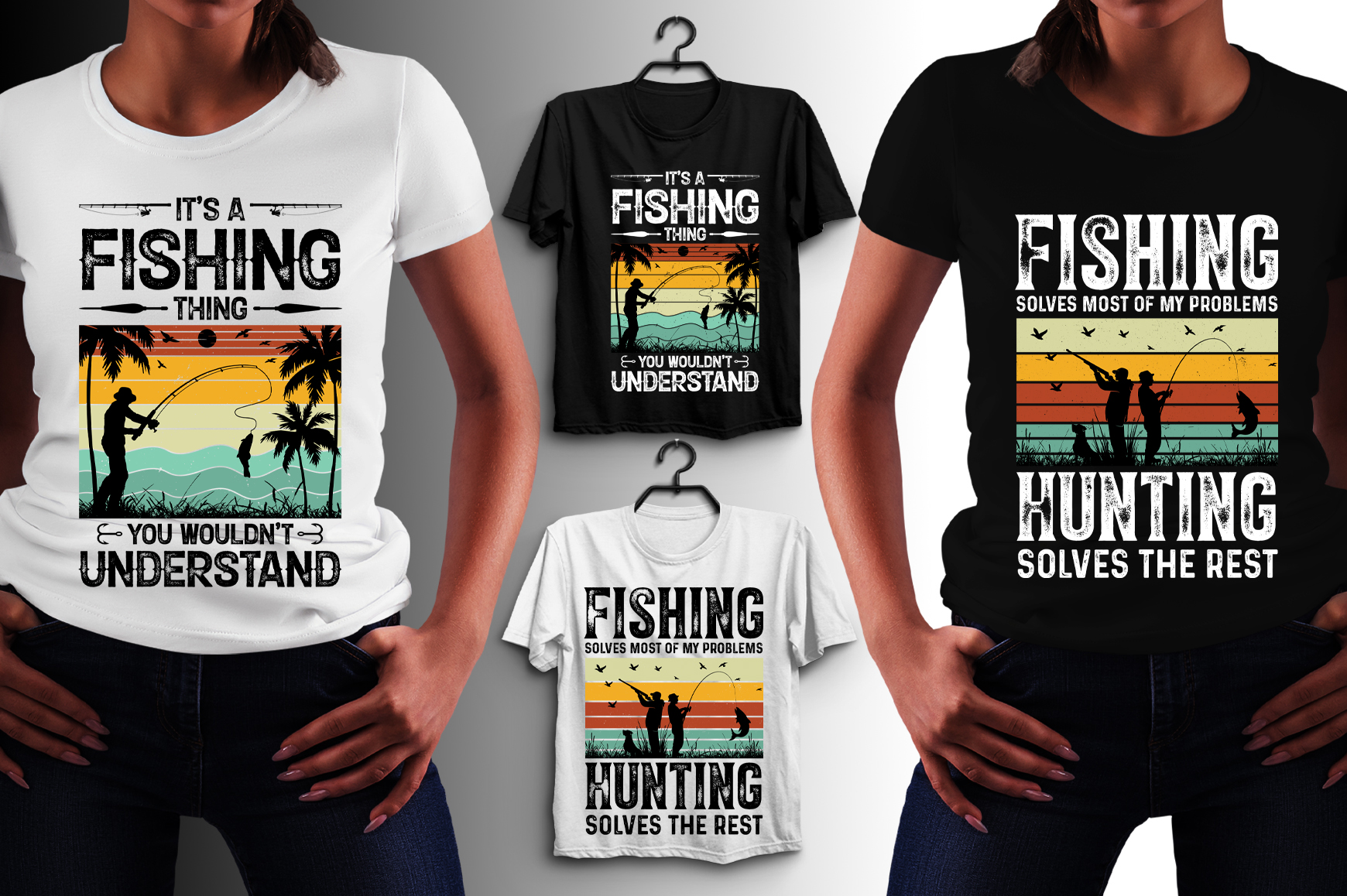 Fishing t shirt design discount