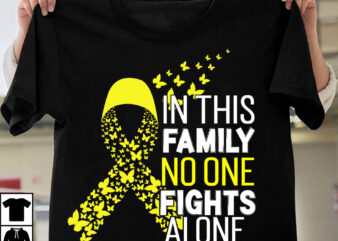 In This Family No One Fights Alone obesity Awareness T-Shirt Design, In This Family No One Fights Alone obesity Awareness Vector ,Fight Awareness -Shirt Design, Awareness SVG Bundle, Awareness T-Shirt