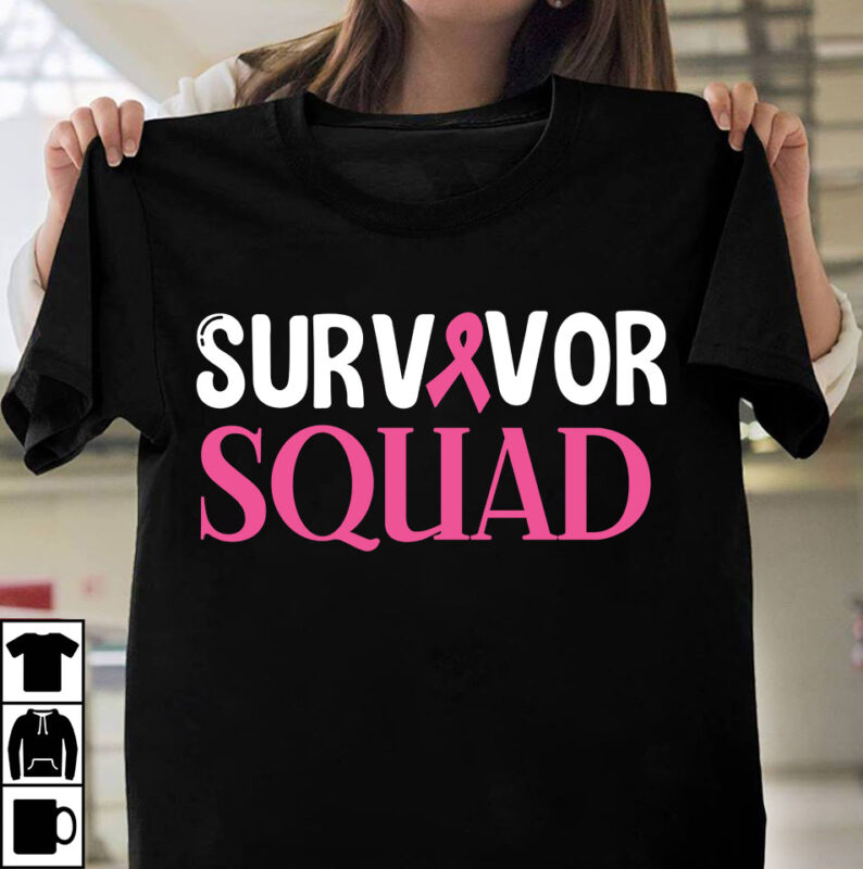 Survivor Squad T-Shirt Design, Survivor Squad Vector T-Shirt Design, Fight Awareness -Shirt Design, Awareness SVG Bundle, Awareness T-Shirt Bundle. In This Family No One Fights Alone Aid Awareness T-Shirt Design,