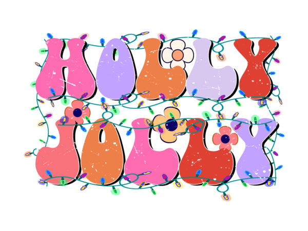 Holly jolly graphic t shirt