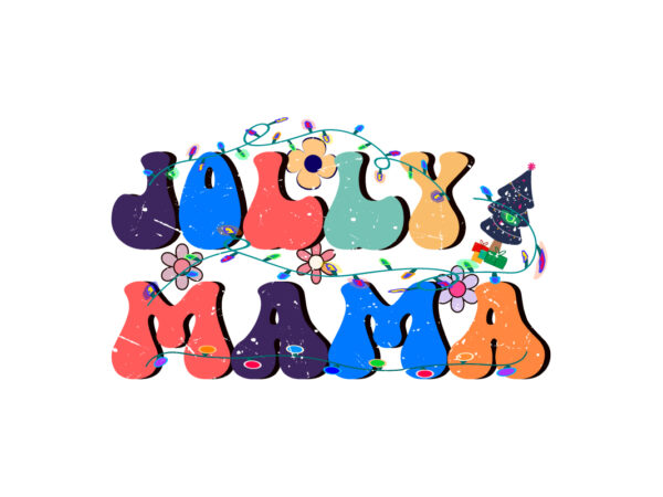 Jolly mama sublimation vector clipart