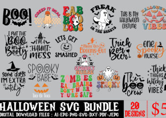 Halloween T shirt Bundle