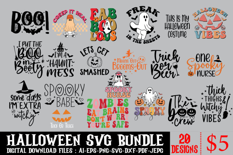 Halloween T shirt Bundle