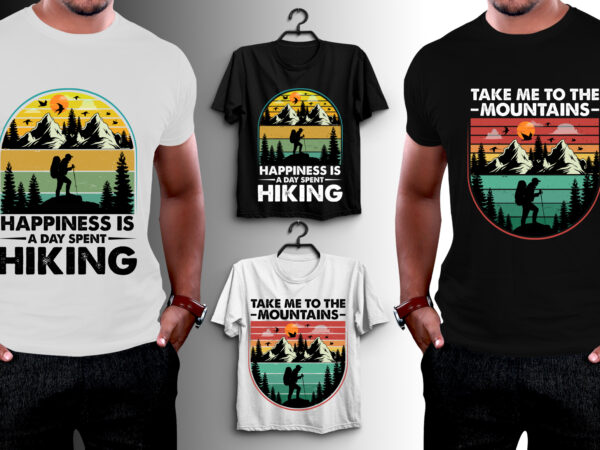 Hiking t-shirt design