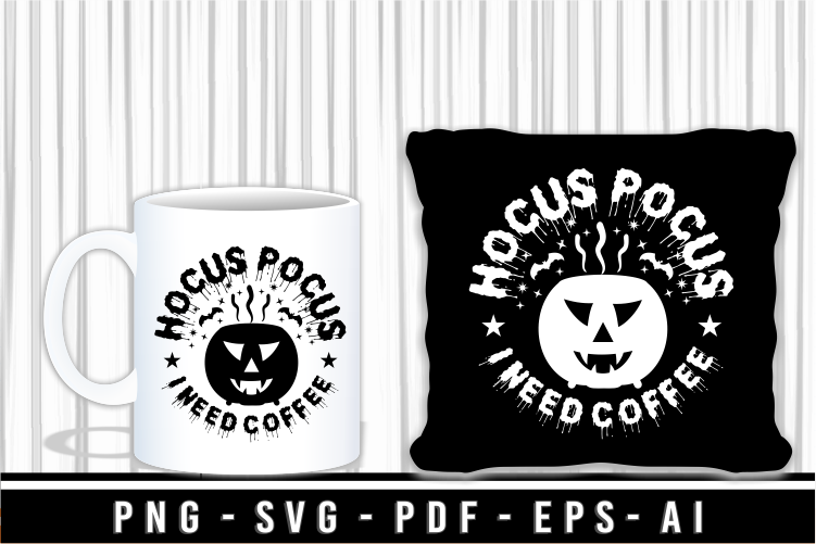 Halloween Coffee T shirt Design Bundle, Halloween Coffee Mug SVG Bundle, Funny Halloween Shirt SVG Designs