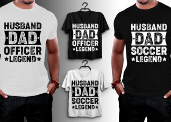 Husband Dad Legend T-Shirt Design