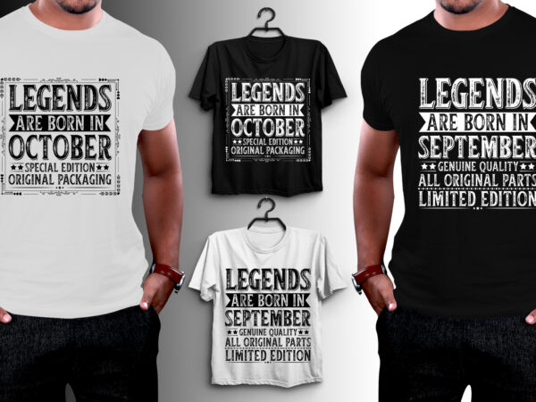 Legends are born in t-shirt design