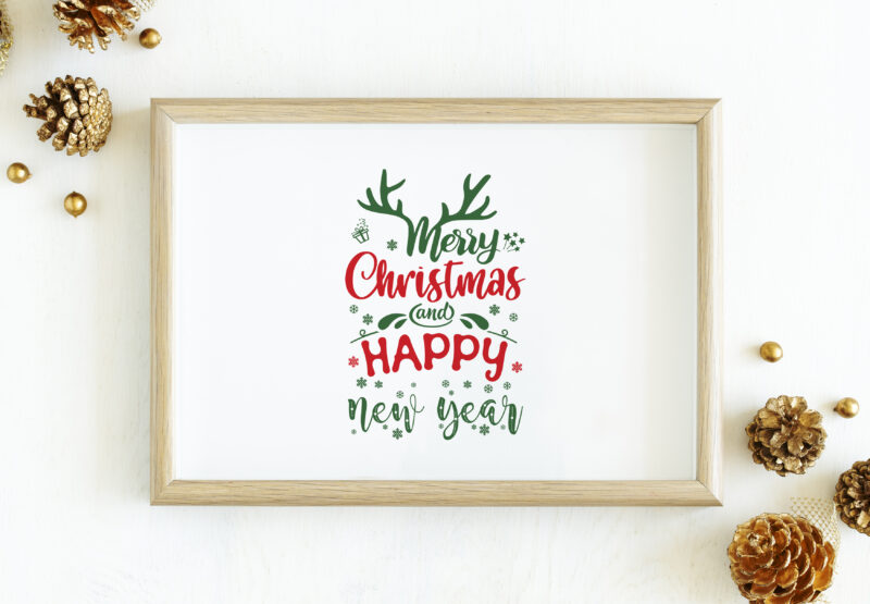 Christmas typography quotes bundle, Hand lettering Christmas quotes