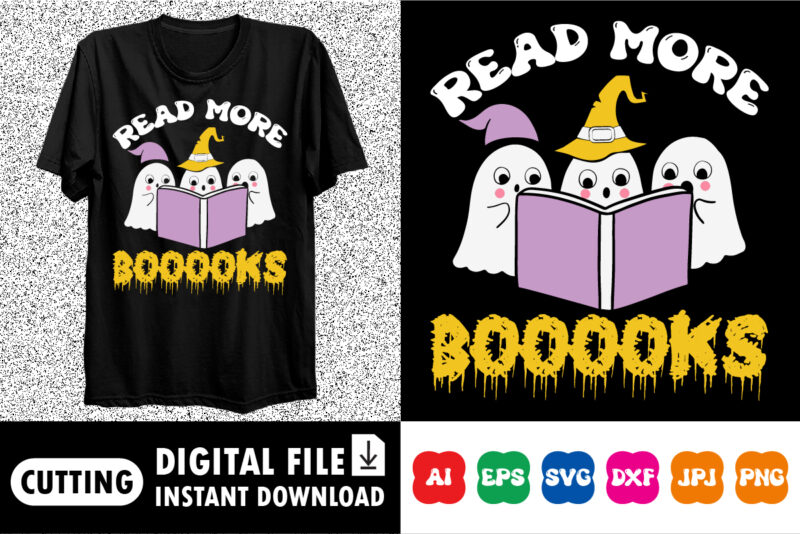 Read more books shirt print template