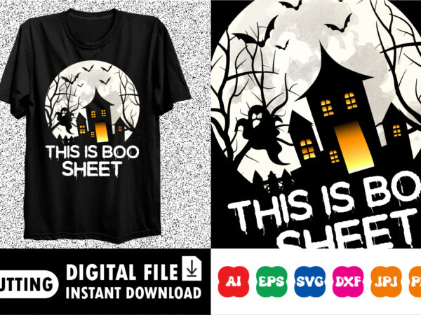 This is boo sheet halloween shirt print template t shirt designs for sale