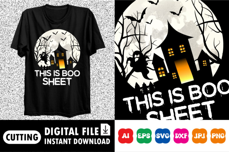 This is boo sheet Halloween shirt print template