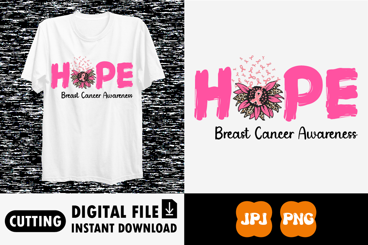 Hope breast cancer awareness shirt print template - Buy t-shirt designs
