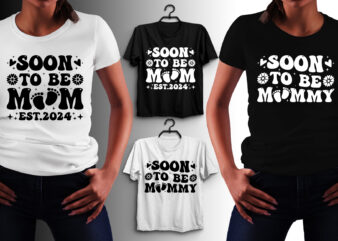 Mom Mommy Groovy T-Shirt Design
