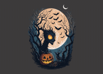 Monster Halloween Tshirt Graphic