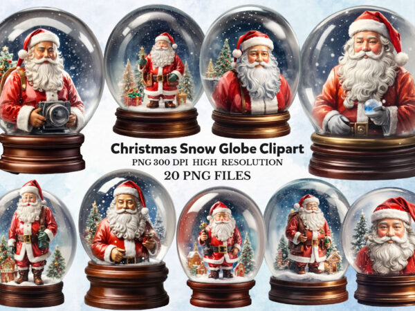Png christmas snow globe clipart set t shirt illustration