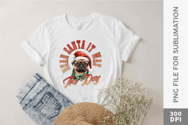 Funny Christmas Dog Sublimation Designs PNG Bundle V2