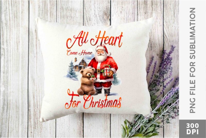 Christmas Santa and Bear Sublimation PNG Designs Bundle