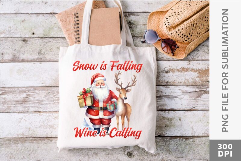 Christmas Reindeer Santa Sublimation Designs Bundle