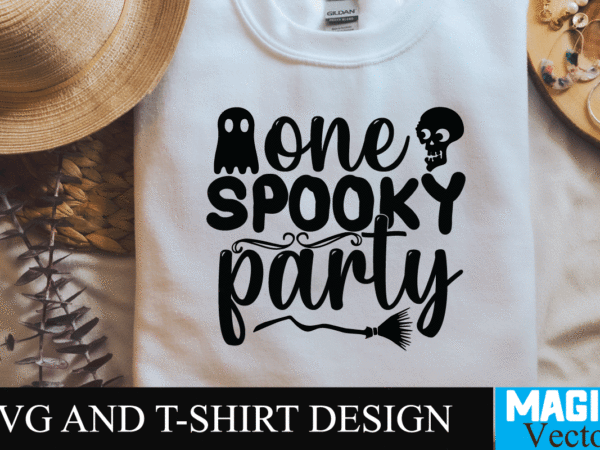 One spooky party svg cut file,halloween svg, halloween svg free, disney halloween svg, free halloween svg files for cricut, happy halloween svg, disney halloween svg free, halloween svg files, nike t shirt design online