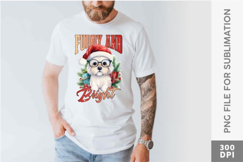 Funny Christmas Dog Sublimation Designs PNG Bundle V2