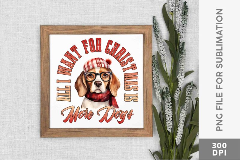 Funny Christmas Dog Sublimation Designs PNG Bundle V2