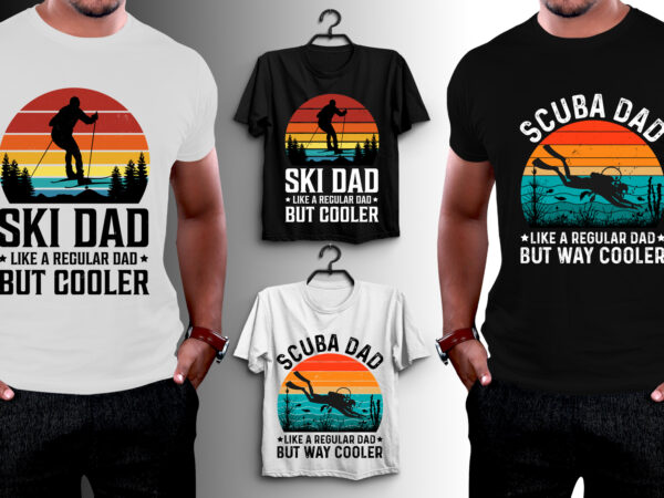 Regular dad but cooler t-shirt design