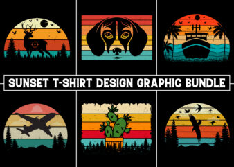 Retro Sunset T-Shirt Graphic