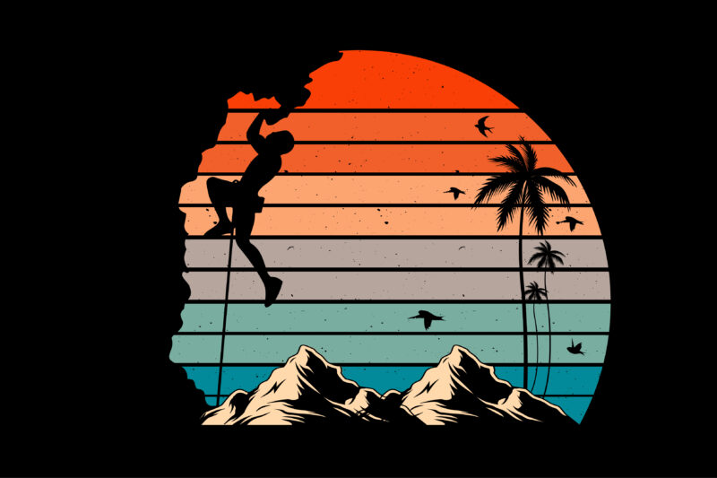 Retro Sunset T-Shirt Graphic Bundle 2