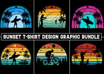 Retro Vintage Sunset T-Shirt Graphic