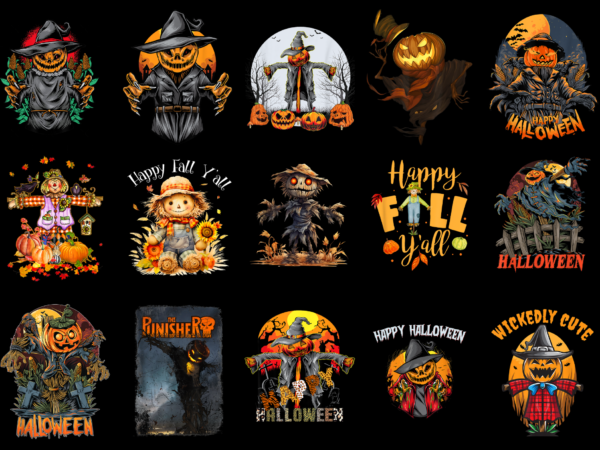 15 scarecrow pumpkin shirt designs bundle for commercial use, scarecrow pumpkin t-shirt, scarecrow pumpkin png file, scarecrow pumpkin digital file, scarecrow pumpkin gift, scarecrow pumpkin download, scarecrow pumpkin design amz