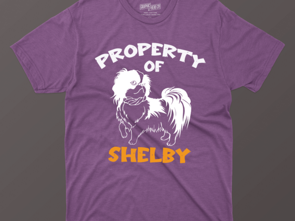Property of shelby t shirt illustration