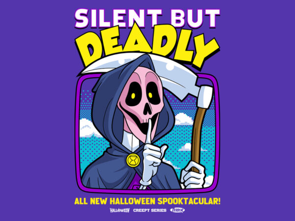 Silent but deadly t shirt template vector