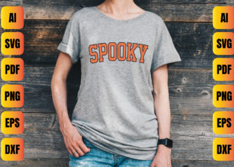 Spooky t shirt template vector